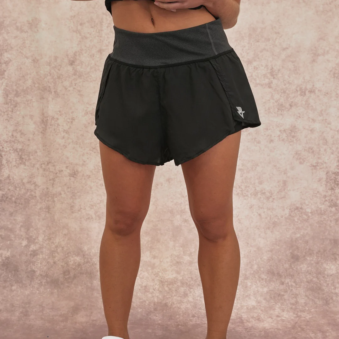 Women's Black 2-in-1 Running Shorts - Image 4