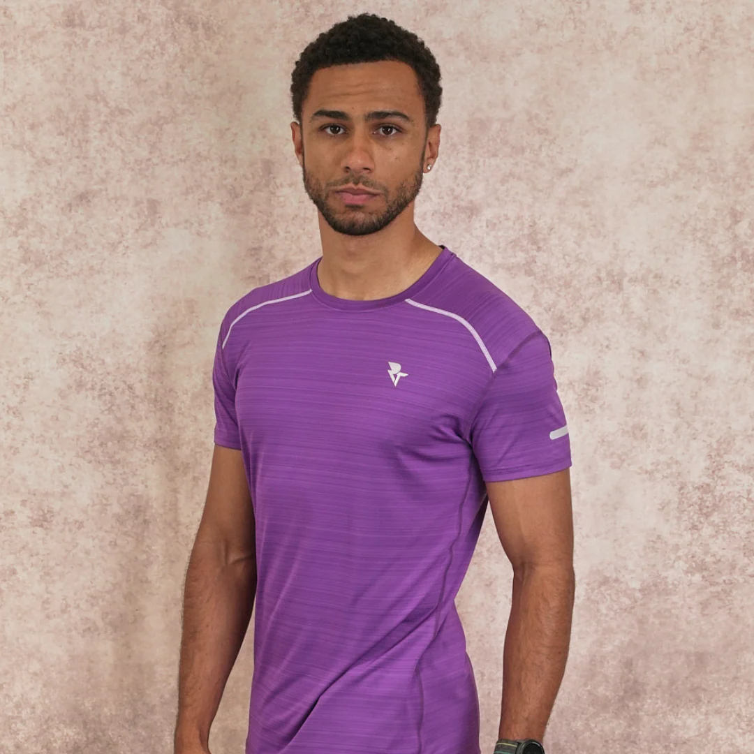 Men's Purple Essential T-Shirt - Image 3