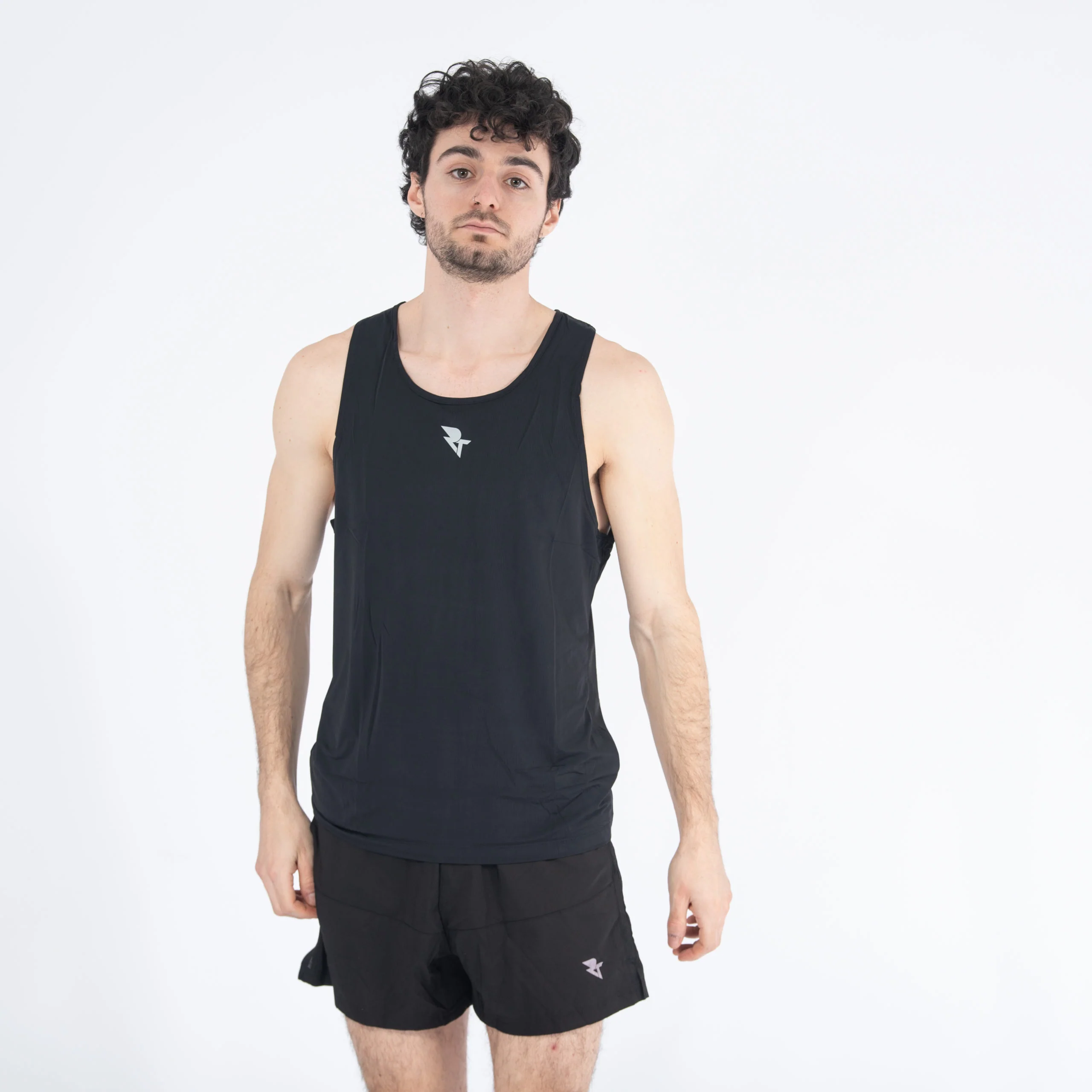 Men's Black Running Vest - Image 3