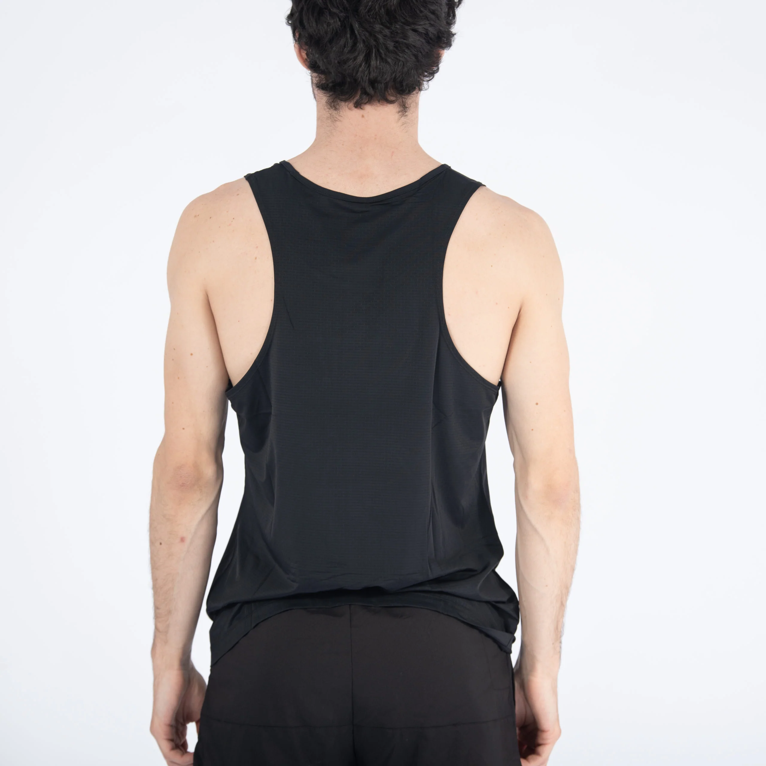 Men's Black Running Vest - Image 4