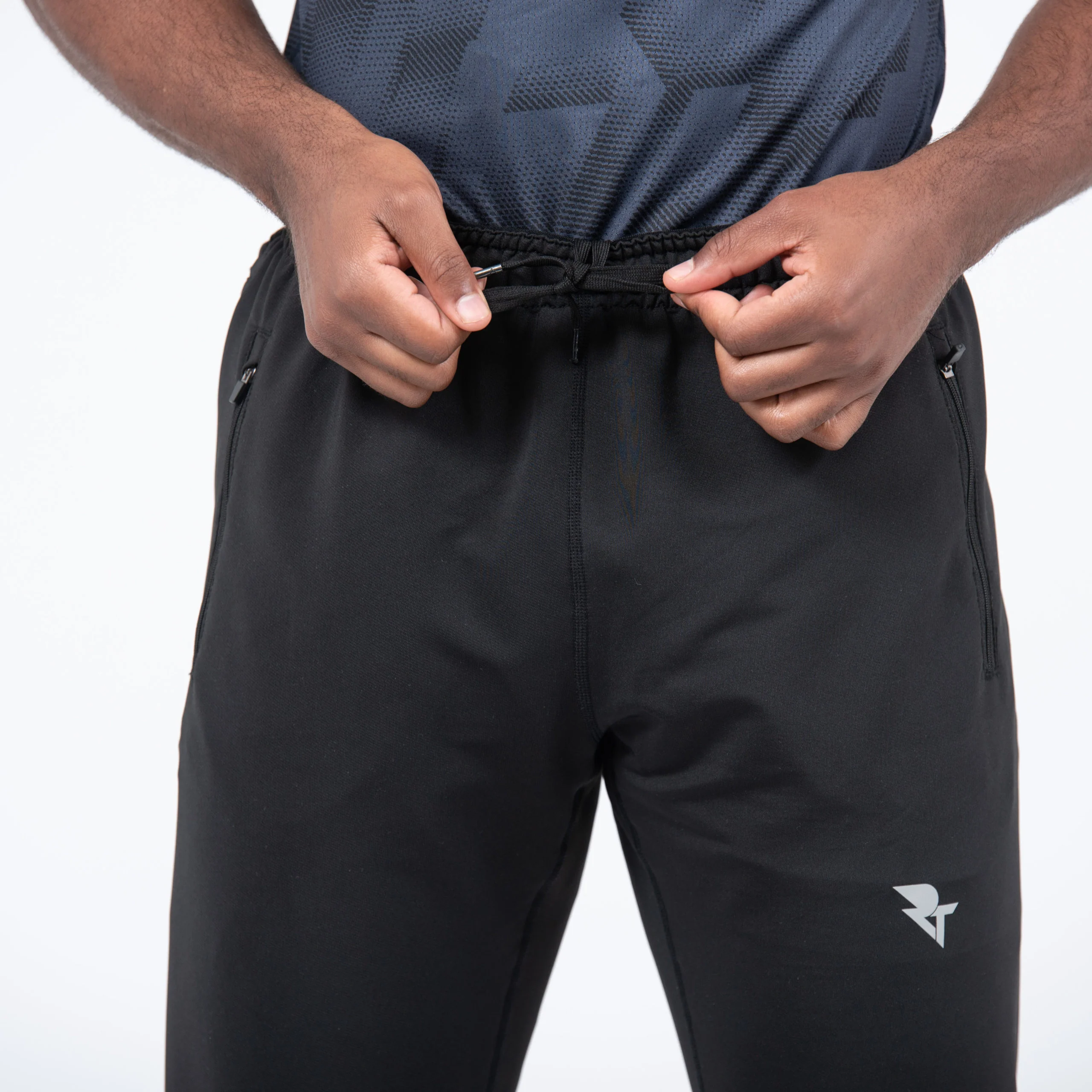 Men's Black Tracksuit Bottoms - Image 3