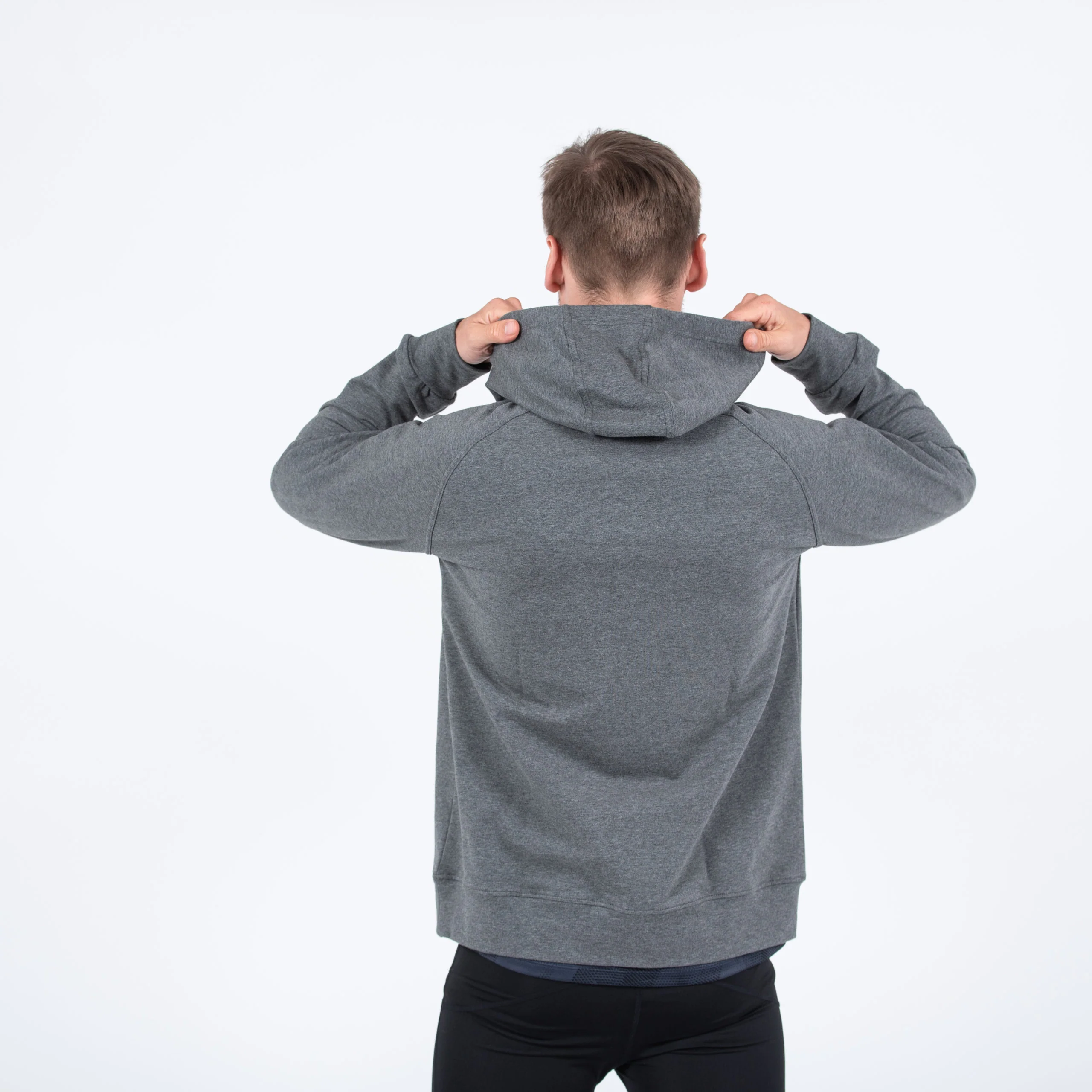 Dark Grey Essential Hoodie - Image 3
