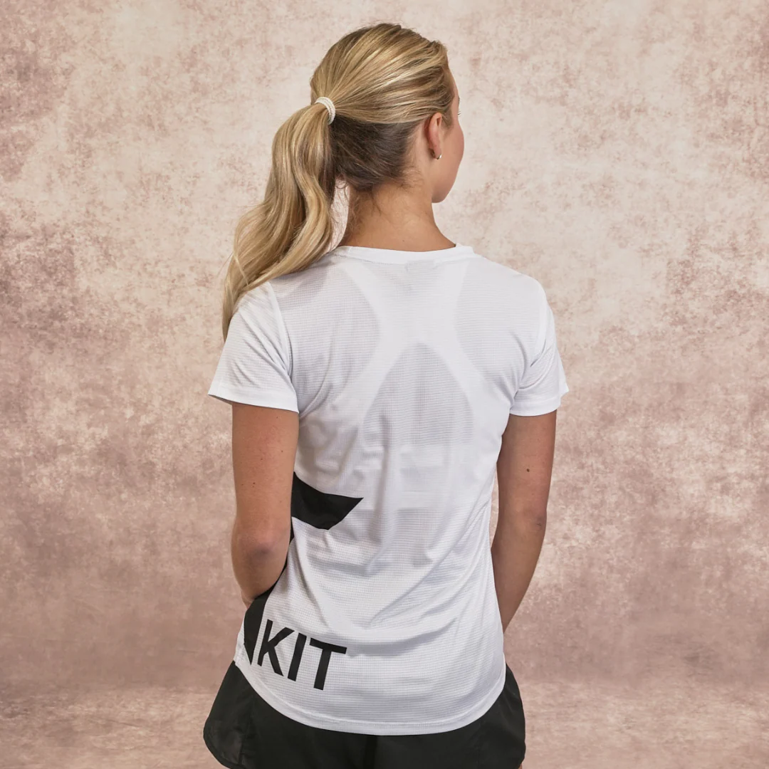 White & Black Bolt Training T-Shirt - Image 3