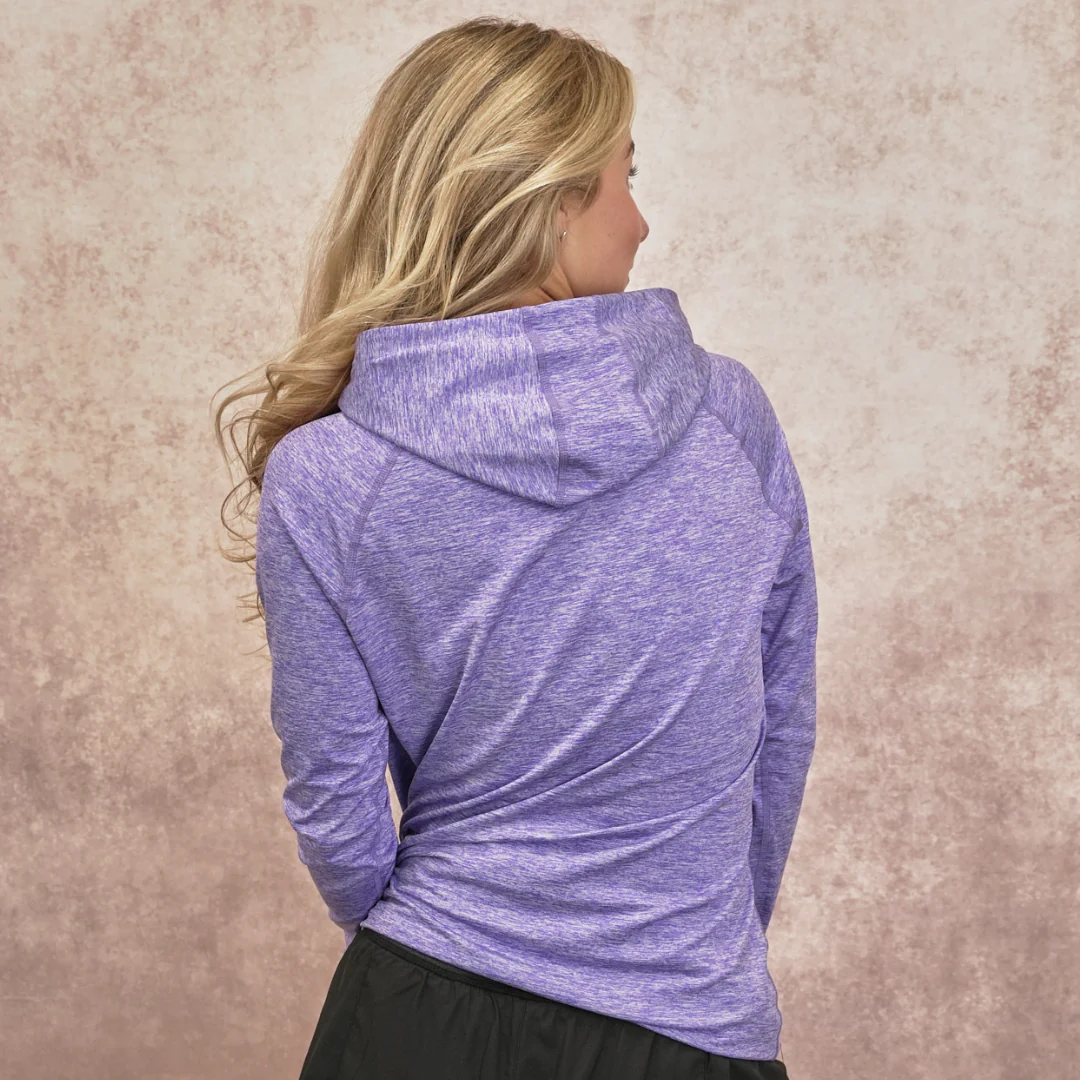 Purple Women's Training Hoodie - Fleeced - Image 3