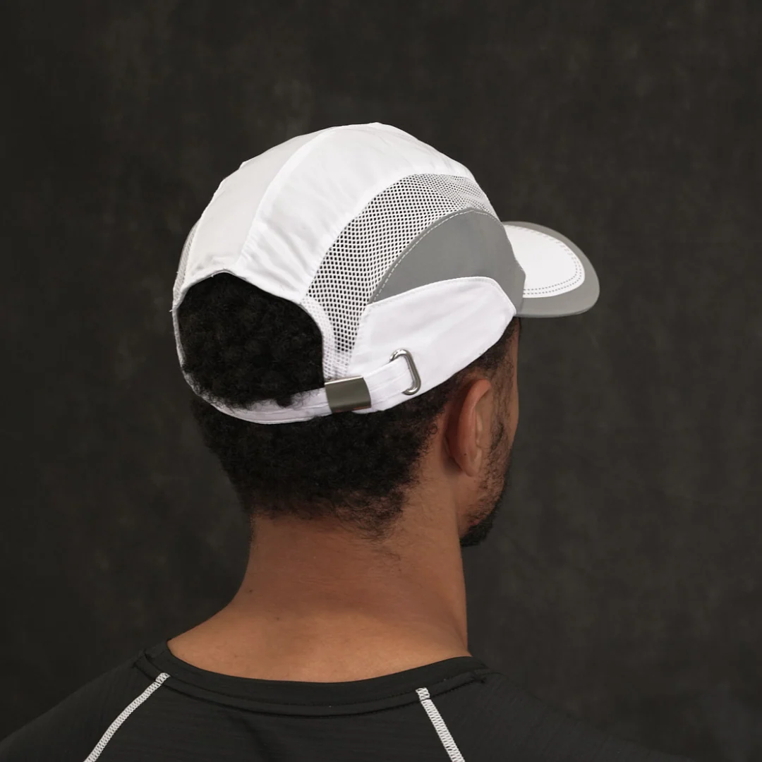 RunThrough White Running Cap - Image 3