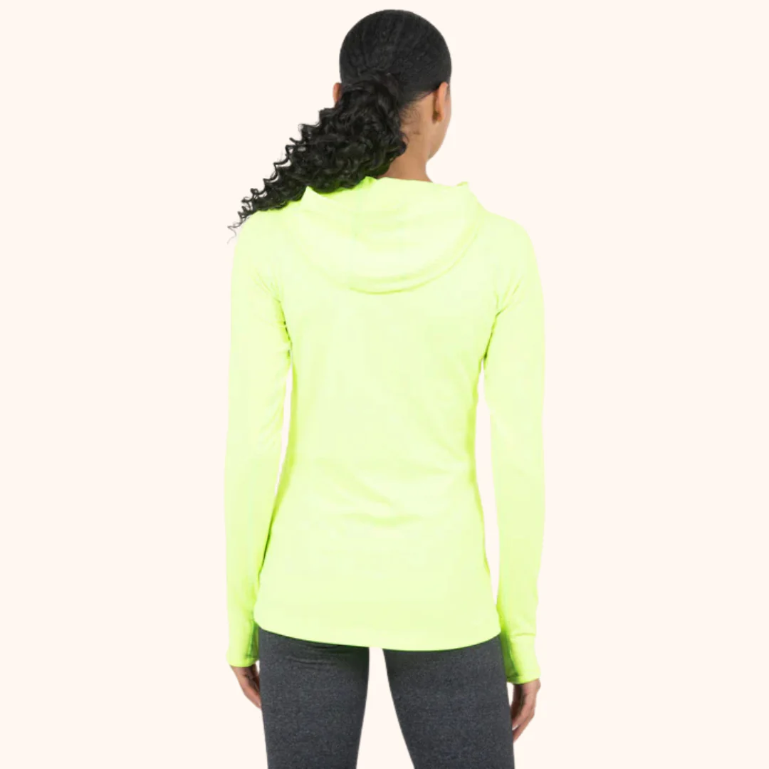 Yellow Women's Training Hoodie - Fleeced - Image 3