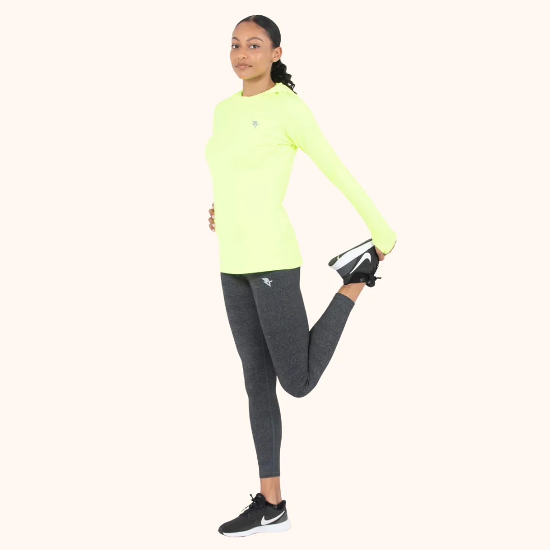 Yellow Women's Training Hoodie - Fleeced - Image 4